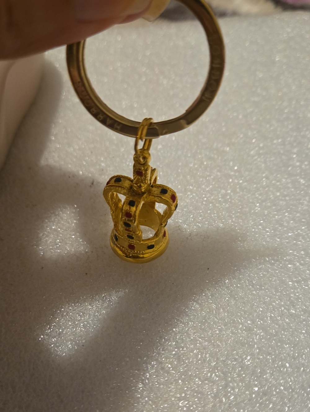 Gold Crown Pendant Keychain Charm - Women Jewelry